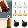 Conjunto de Mini Funis de Metal para Despejo Fácil - Resistente ao Calor e Multifuncional, Disponível em Prata, Dourado
