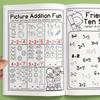 32 pages with 10 or less of addition and subtraction mathematical training