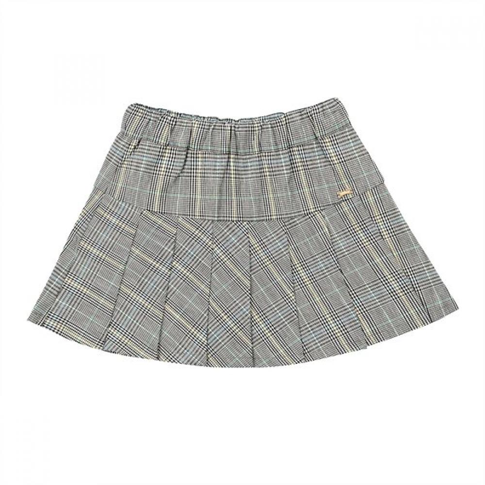 Tiffany Pleated Skirt Glen Check T31kcs010 Grey/110
