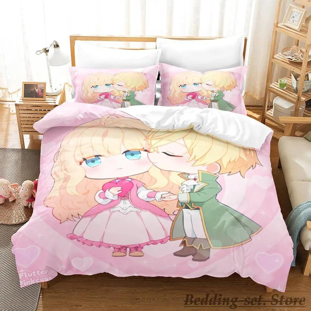 New Bibliophile Princess All Season Bedding Set Single Twin Full Queen King Size Bed Set Adult Kid Bedroom Duvetcover Sets Anime