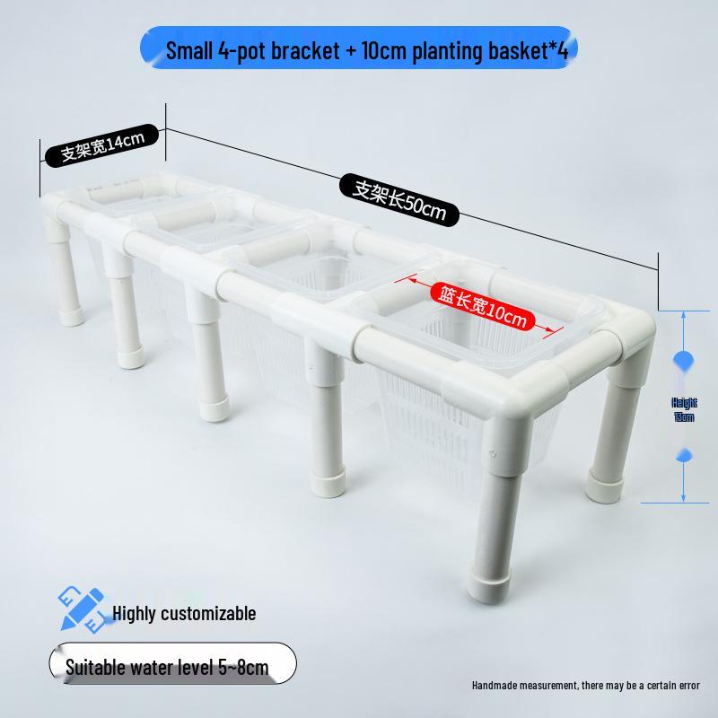 Hydroponic Plant Basket for Aquatic Tanks - Pothos Holder & Landscaping Decor