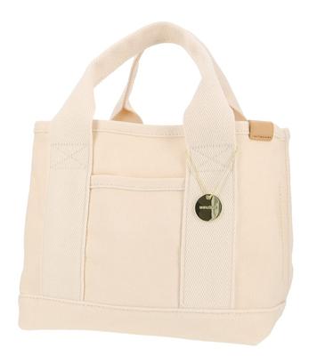 DOT&STRIPE MONOPIA Canvas Divided Mini Tote Bag DS-13959A Women's Natural Free Size