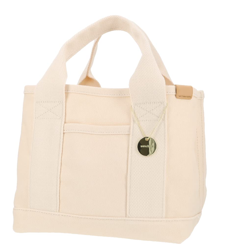DOT&STRIPE MONOPIA Canvas Divided Mini Tote Bag DS-13959A Women s Natural Free Size