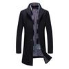 Manteaux Trench en Cachemire Business Décontracté Style Britannique pour Homme Nouveaux Mélanges de Laine Hiver Homme Écharpe Manteaux Chauds Vestes Longues de Qualité