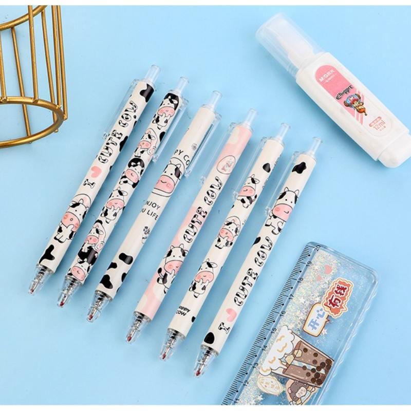 1 Pc Little Cow Pen Fluent Writing Suitable for Office Work, Brushing Questions, Signing Writing, Diaries, Notes, Student Classroom Prizes, Friend P