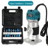 Elektrischer Trimmer Holzbearbeitung 800W 30000 U/min Holzfräsmaschine Hand DIY Fräsen Schnitzen Gravieren Elektrowerkzeuge Mit Fräser