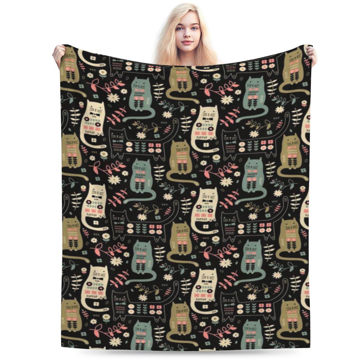 Cat Folk Personalized Soft Decorate Home An UltraSoft Micro Fleece Blanket 75x100cm