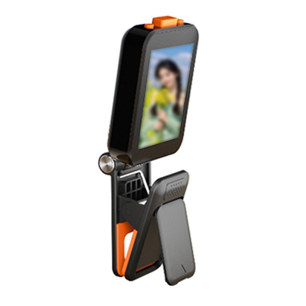 Magnetic Phone Vlog Selfie Monitor Screen Wireless Selfie Monitor Screen Rear Camera Monitor Screen for Selfie Vlog Live Stream