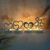 Heart Candlestick Molds Love Heart Candle Holder Molds with Base for DIY Craft Tealight Candle Holder Room Decorations