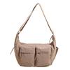 Men's and Women's Casual Messenger Bags Women's Shoulder Bags Large Capacity Multi-pocket Canvas Bags Outdoor Sports Bags
