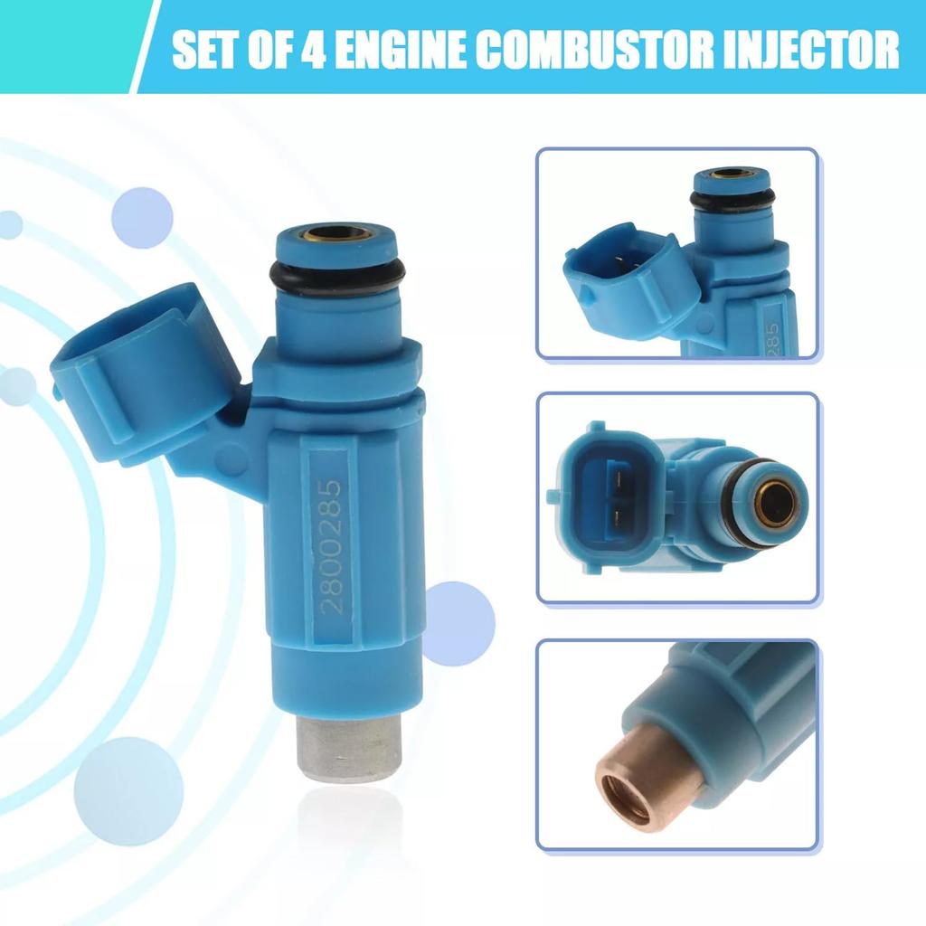 Replacement Car Fuel Injectors for Kawasaki Jet Ski STX STX ULTRA STX Pack of 4 12F, 15F, LX, 160, SX-R (49033-3707),