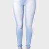 European Station Autumn Solid Color Plus Size Women's Hip-hugging Pencil Jeans