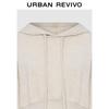 UR 2024 Invierno Sudadera Corta Casual con Capucha y Cordón para Mujer