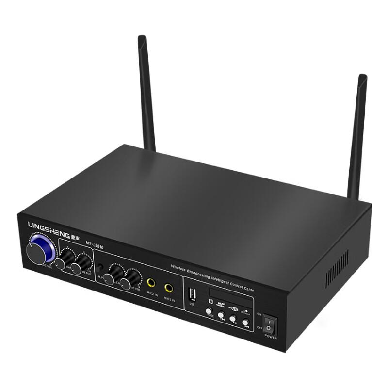 Lingsheng Wireless Bluetooth Power Amplifier with Wall Speakers CN Plug (adapter Included)