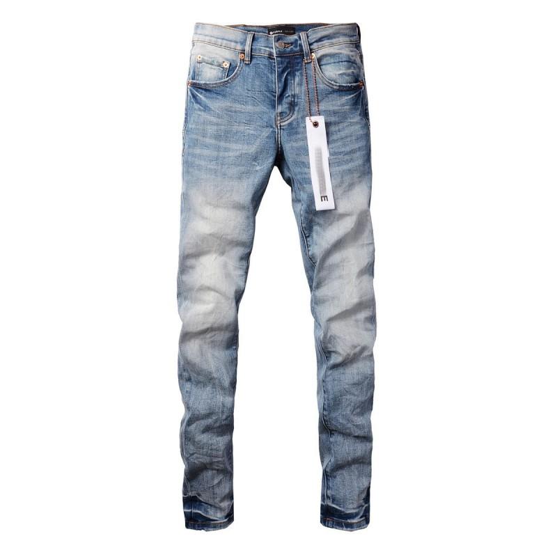 Mens Slim Fit Jeans Punk Style Distressed Printed Denim Pants Teens Casual Wear
