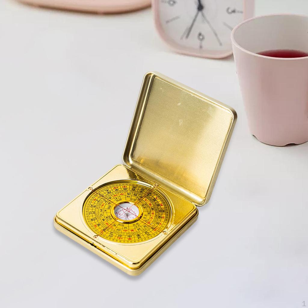 Bussola Feng Shui Antica Tascabile Portatile Durevole Semplice da Usare Grande Bagua Cinese per