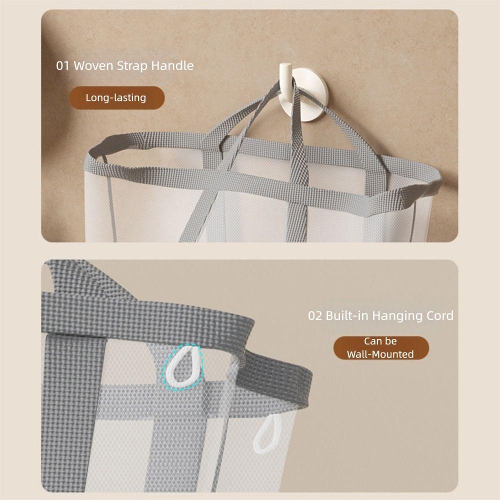 Large Capacity Foldable Laundry Basket Nylon Toys Storage Bag  for Children Toy Storage