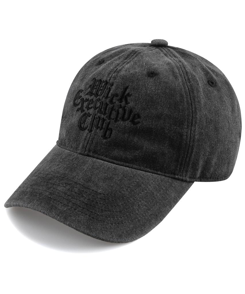 Wig Gothic Executive Club Stonewashed Ball Cap - Charcoal