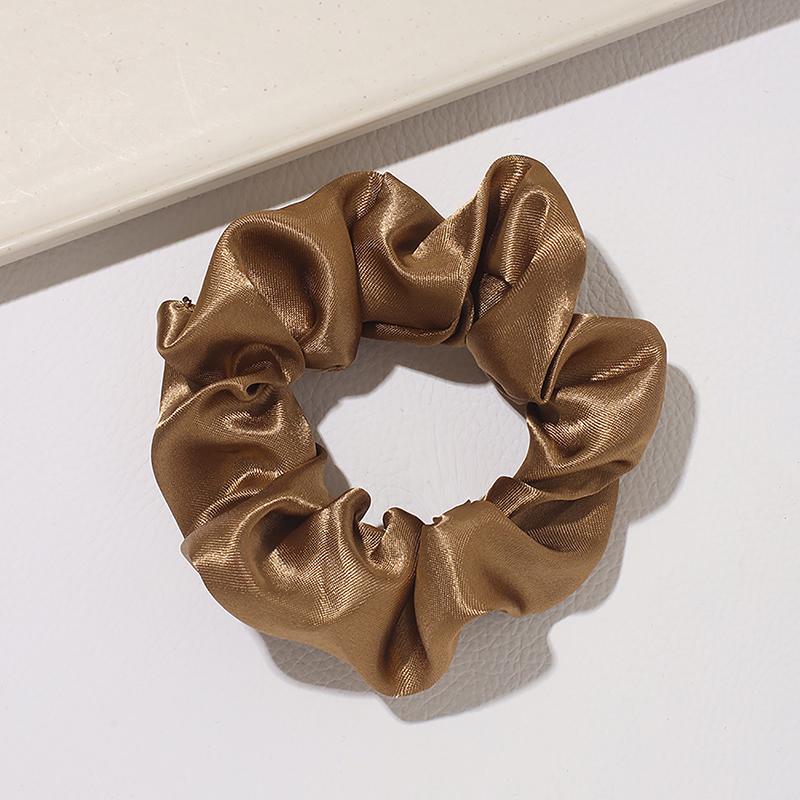 1Pc Satin Large Scrunchies Rubber Bands Hair Ties Elastic Simple Pure Color For Women Girls Scrunchies Hair Tie