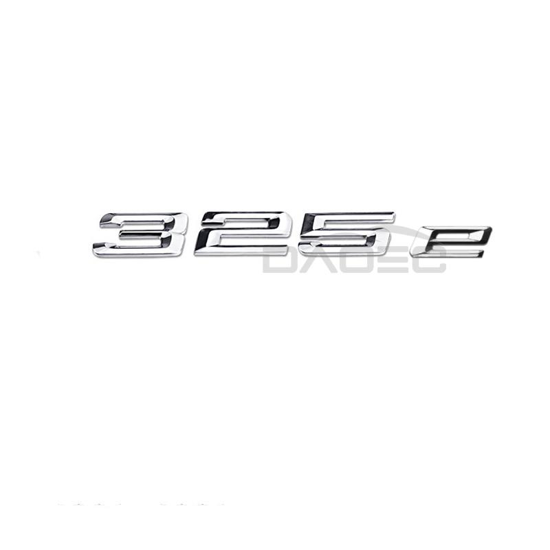 Car Trunk Chrome Letters Badge Emblem Decals Sticker For BMW 3 Series 316e 318e 320e 325e 330e 335e E46 E90 E91 F30 F31 F34 G20 Tn2