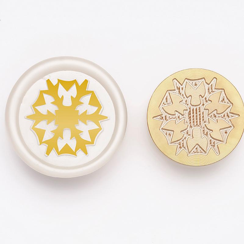 Veselé Vánoce vosková pečetní razítka Hlava vánoční novoroční pečeti