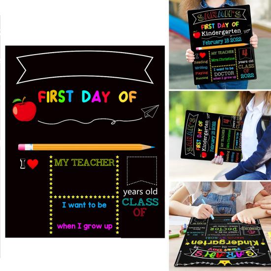 

Удобный долговечный реквизит для фотографий, экологически чистый сезон возвращения в школу, акриловая доска, школьные принадлежности, акриловая доска