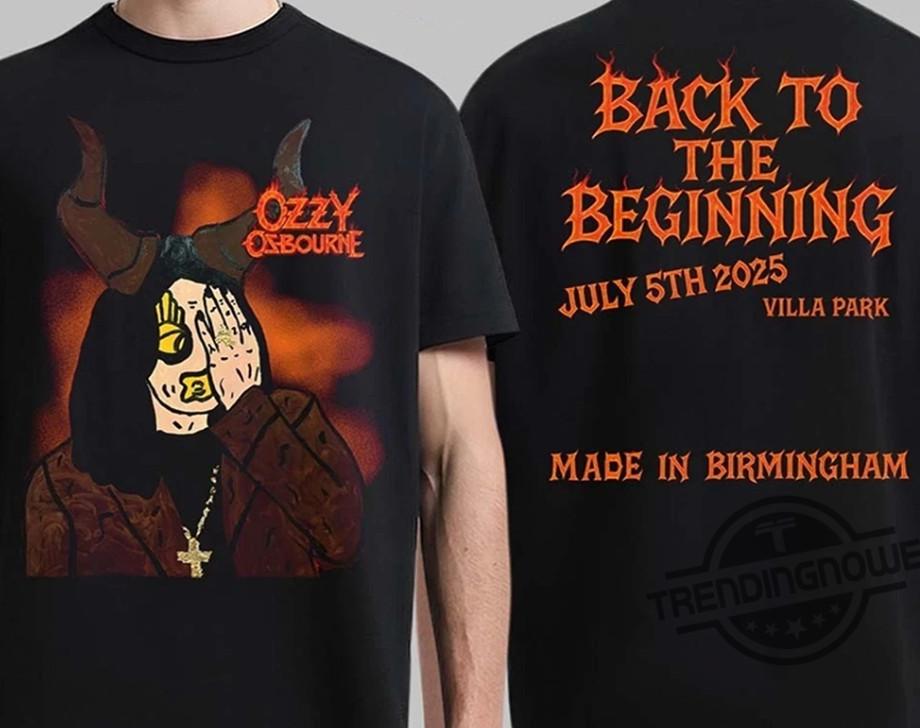 Black Sabbath Ozzy Osbourne Back To The Beginning 2025 Shirt Tshirt Unisex T-Shirt S