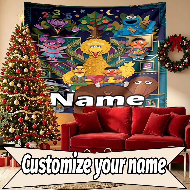 Custom Name Personalized Poppy Playtime Print Tapestry, Wall Art Decor, Bedroom, Dorm, Apartment, LivingRoom, Party Backdrop, Gift for Birthday