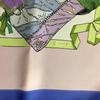 Used Hermes Scarf 90cm "Hello Dolly" Pattern