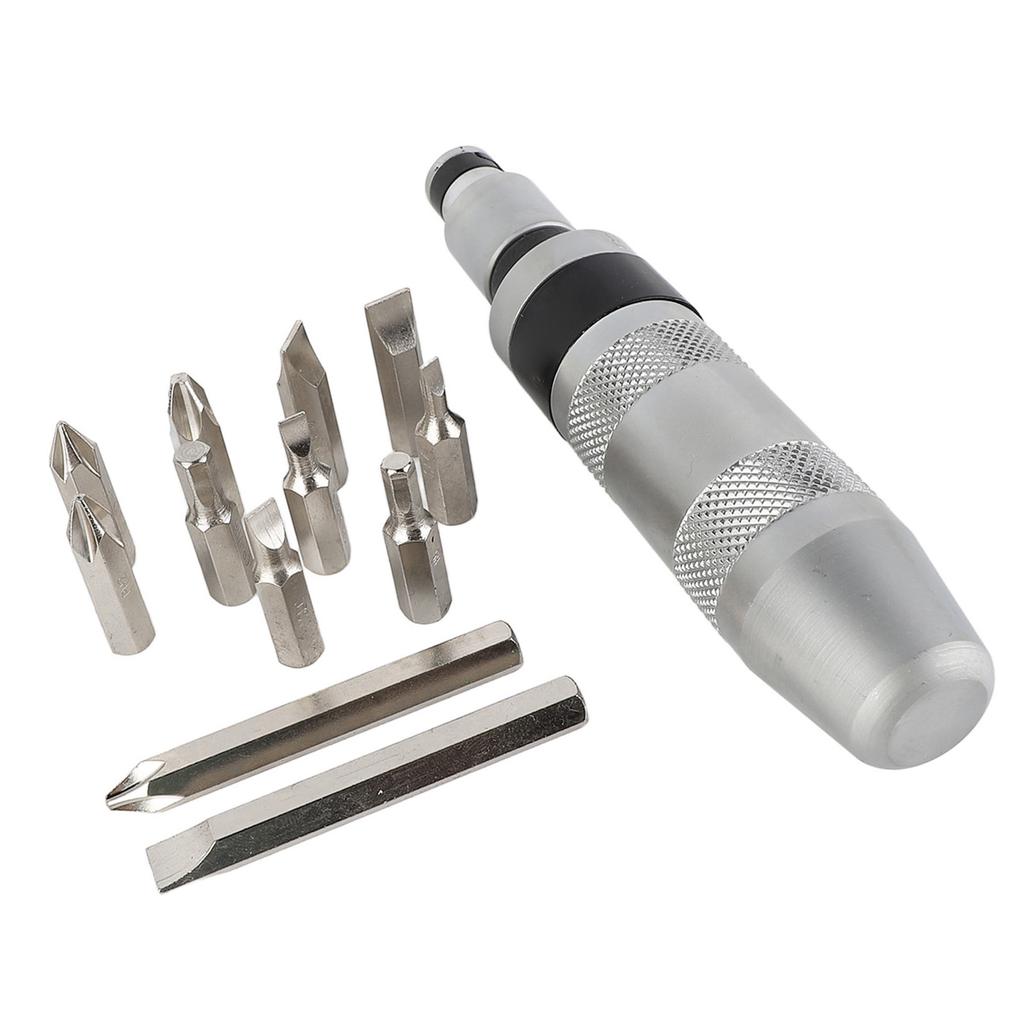 Kit Șurubelniță cu Impact 13 Buc. 12 Biți Șurubelniță cu Impact Manuală Multifuncțională pentru Întreținere