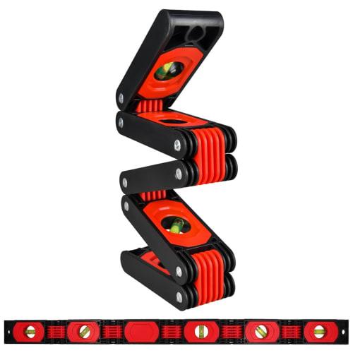 

Compact Folding Level, 720mm Level, Distance Measurement, High-Precision Measurement, Easy to Read, with Magnet and Bubble, Convenient Storage, for Ca