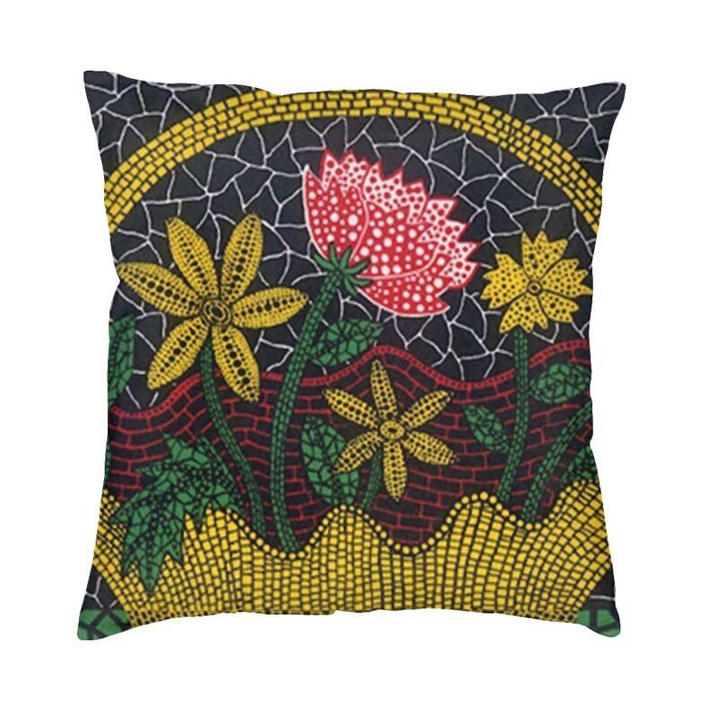Yellow Yayoi Kusama Pumpkin Cushion Cover Minimalis Modern Soft Cute Pillow Cases Decoration Salon
