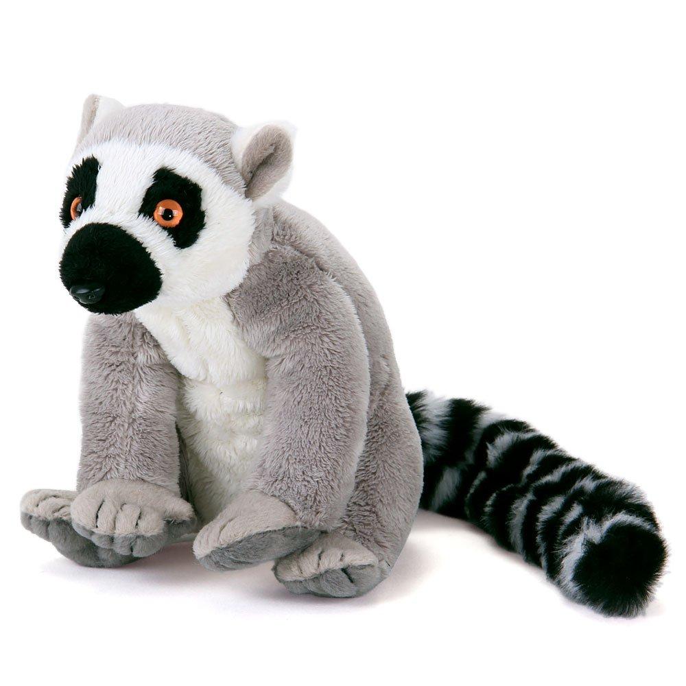 Carolata Lemur Plush Toy Realistic Animal Toy Doll Gift Present Birthday Christmas Present Ring-Tailed (Sitting Series/Soft Touch) (Twice Tested) /