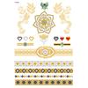 Golden Color Temporary Tattoos Waterproof Metallic Temporary Transferable Tattoos Tattoo Body Art Sticker Arm