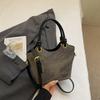 Trendy Fashion Bucket Bag Women's Autumn and Winter Simple Versatile Shoulder Bag High-end Casual Women's Bag