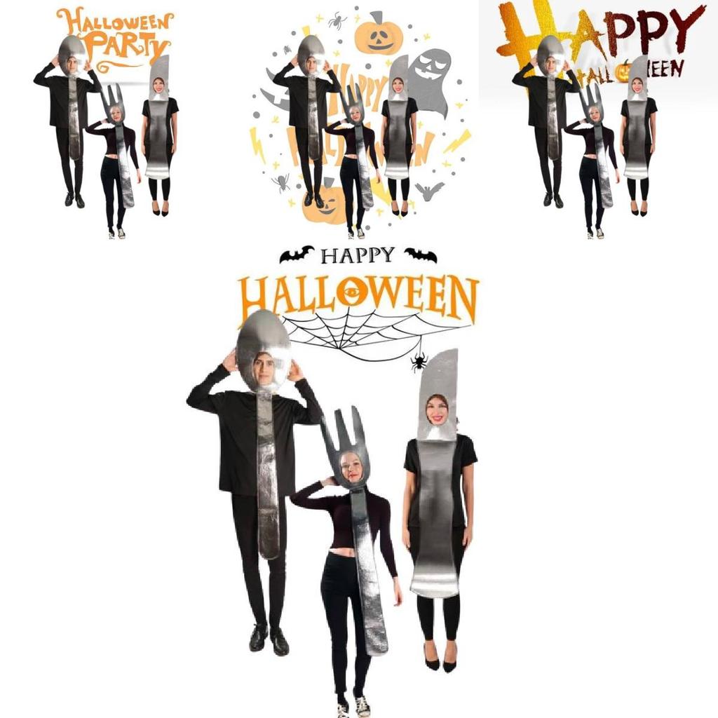 Funny Halloween Couples Costume Set For Men And Women Perfect For Stage Performances