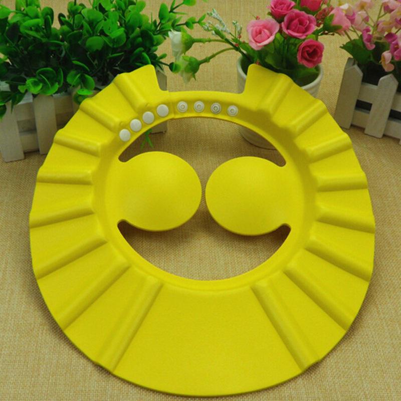 1PCS Soft Adjustable Baby Shower Cap Protects Children's Hair Shower Cap From Water and Water