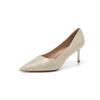 Pointed Phnom Penh Satin Temperament Noble Wedding Banquet High Heels Bridesmaid Shoes Dress Red Festive Wedding