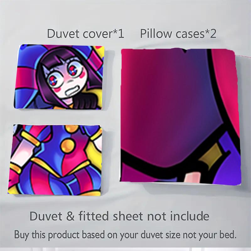3Pcs Colorful Cartoon Characters Bedding Sets For All Sizes New 3D Printed Bed Cover Comforter Duvet Cover Pillowcase Bedroom Decoration