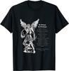 Gebet zum Erzengel Michael Herren T-Shirt Kurzarm Lässig 100% Baumwolle Rundhals Sommer T-Shirt