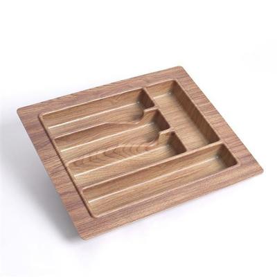 Evelyn Modularer Besteckorganisator (5 Fächer) (Akazie)