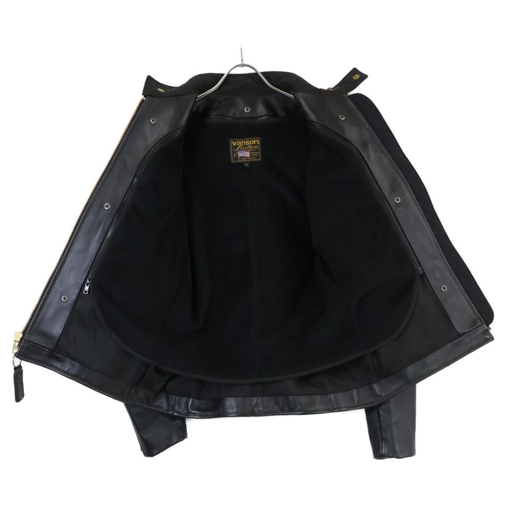 VANSON Excellent Condition Single Rider's Jacket TYPE-B Jacket 38 blackUsed