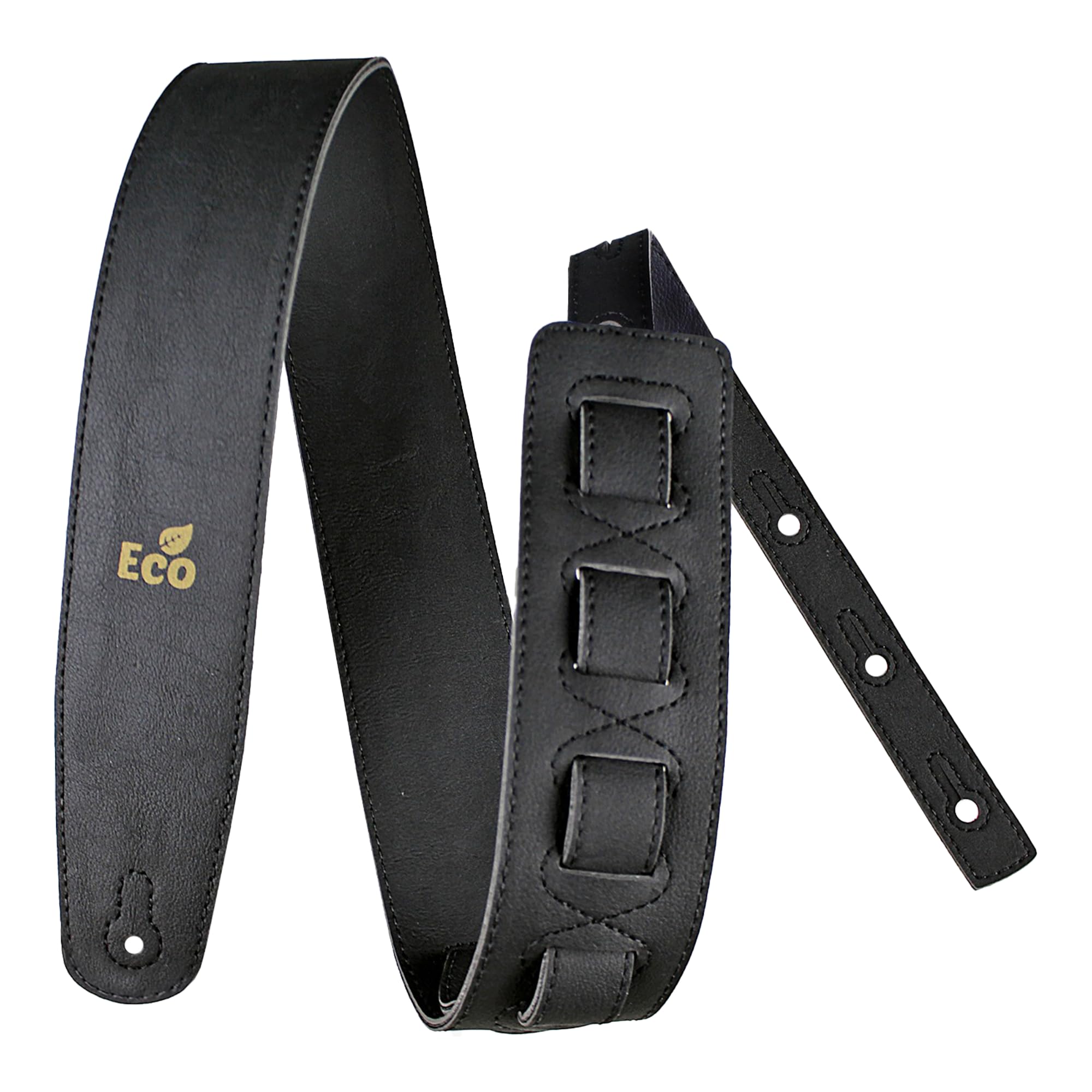 Ремень для гитары Basso Черный Basso GUITAR ECO STRAP VEGAN ECO 01 BLACK