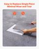 Carpet Tiles 457x457 Mm, 10 Pack Peel and Stick Carpet Square Rug, Self Adhesive Commercial Floor Soft Padded for Seamless Cover 2.1, Easy DIY