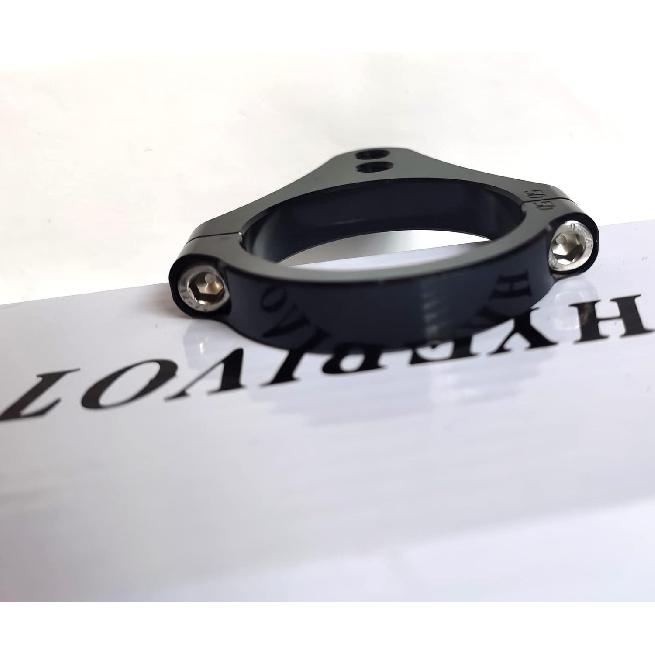 55mm CNC Aluminum Motorcycle Fork Tube Brackets Steering Damper Frame Mounting Clamp Foot Fixer Hardware Parts Stabilizer Universal