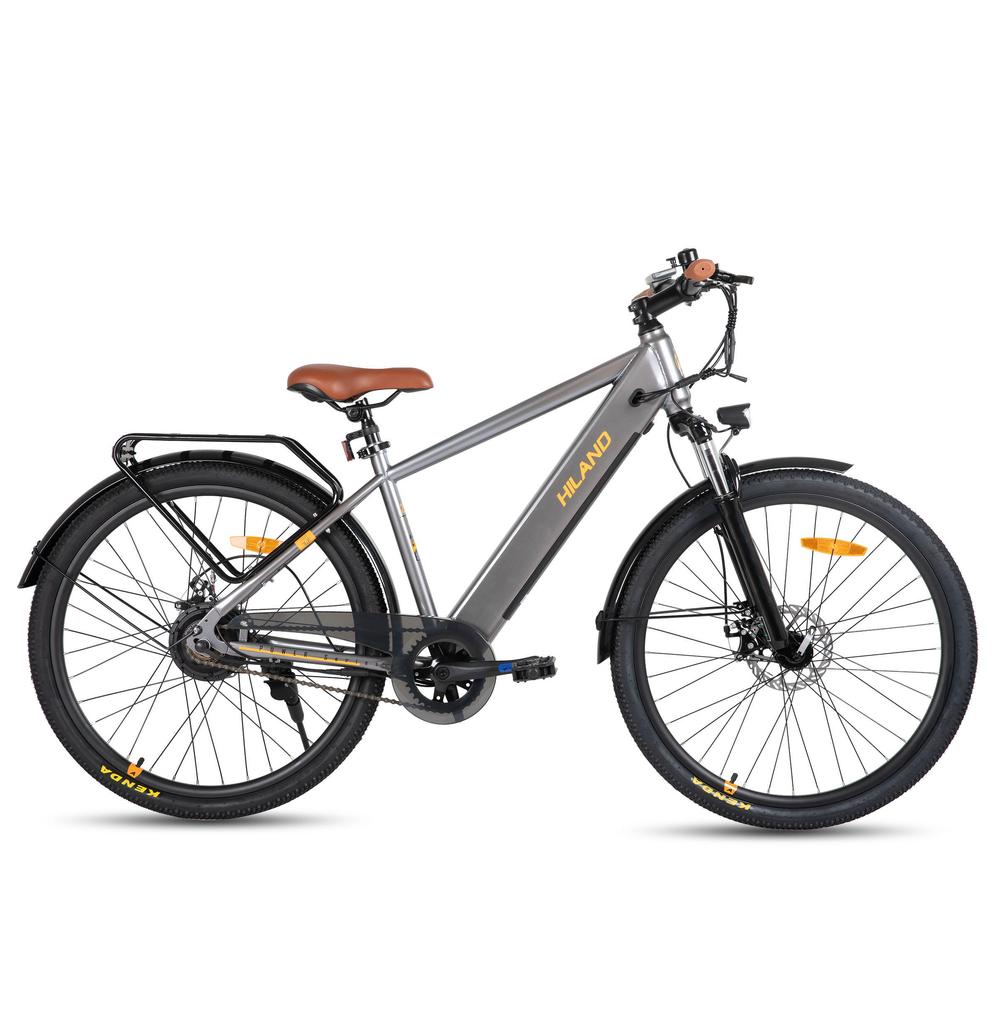 Adult Electric Bike HILAND EHD804 250W 26 Inch E-Bike Battery 7.8AH Mountain Wide Tire Electric Bike