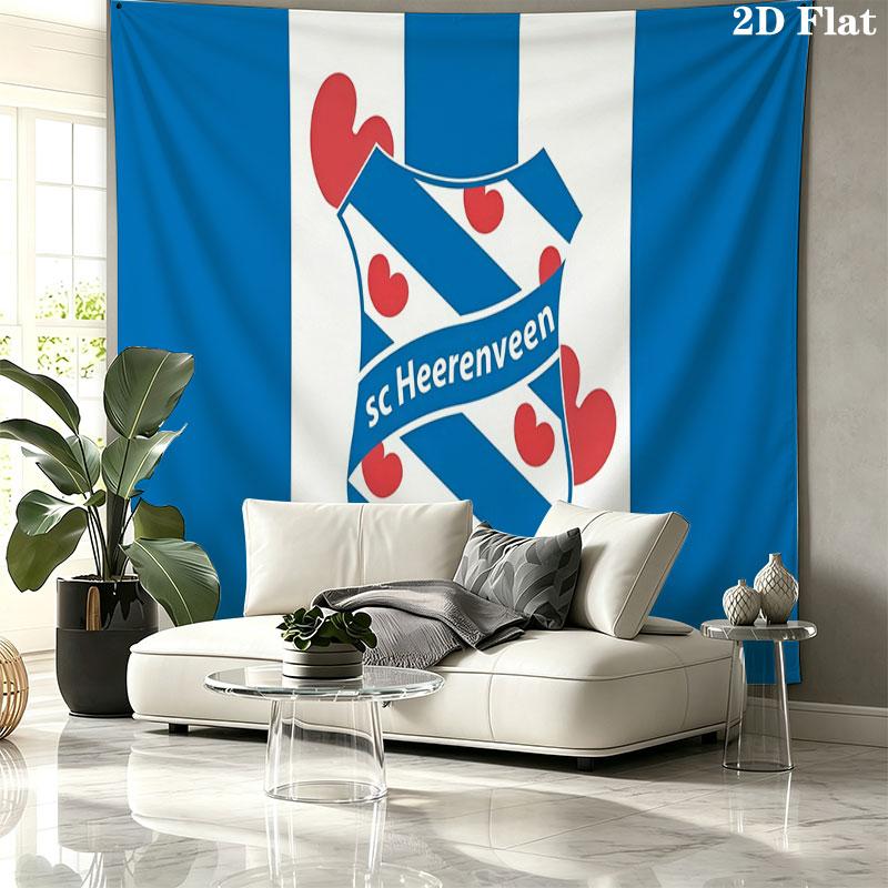 SC Heerenveen Wall tapestry, aesthetic printed fabric blanket, suitable for bedroom, living room, and home decor.