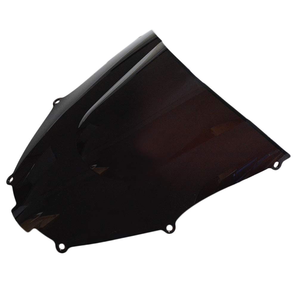 YUANYE Motorcycle Windshield for ZX9R 2000 2001 2002 2003 2004 2005 00 01 02 03 04 05 Double Bubble Windproof ABS Plastic ZX-9R 2000-2005 (Black)