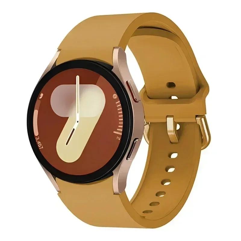 20mm Silicone Strap For Samsung Galaxy Watch 7/6/5/4 44mm 40mm Watchband For Galaxy Watch 6 4 Classic 43mm/47mm 42mm/46mm Band