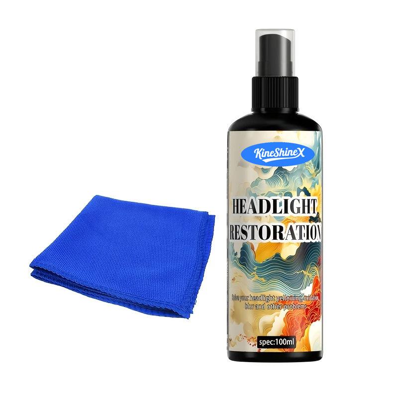 Car Headlight Restoration Fluid Automotive Headlight Oxidation Yellowing Scratches Blurring Enhancement